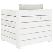 FAMIROSA Set Divani da Giardino 2 pz con Cuscino Beige in Legno