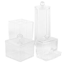 Boaby Makeup Storage Box 4 PCS Cosmetics Make Up Storage Organizer Set di contenitori per Articoli da toeletta