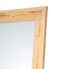 MO.WA Specchio grande da parete cornice rustica in legno abete finitura naturale. made in Italy. Misura esterna cm. 85x185. Da appendere in verticale o orizzontale.