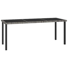 SKM Set da Pranzo da Giardino 7 pz in Polyrattan Grigio (54.95kg)
