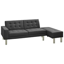 Irfora Divano Letto e 2 Cuscini, Divano 2 Posti Economico, Divano Letto Economico, in Similpelle