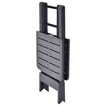E E-NICES Tavolo da Giardino Antracite 79x72x70 cm in Plastica
