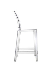 Kartell One More Please Sgabello, Set da 2 Pezzi, Policarbonato Trasparente o colorato in Massa, Cristallo, H. 65