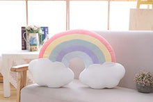 MJTP Arcobaleno Cuscino Morbido Cuscino Arcobaleno Peluche della Cuscino Divano Sedia Letto Decorazione Cuscini farcito Giocattolo Regalo (Style-A)