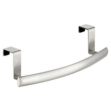 InterDesign Axis Portasciugamani da Armadio, Curvo, Acciaio, Argento, 24.5x7x6 cm