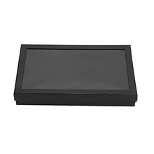 Alinory Pratica Custodia per Gioielli con Scatola di immagazzinaggio 8.7 * 5.9 * 1.2 in floccaggio per Home Office(Black)