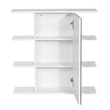 BXSZVOK Mobile Bagno 60x60Cm, Mobile Porta Cosmetici a 3 Strati con Specchio