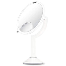 simplehuman, specchio con sensore trio, acciaio inox bianco