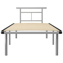 vidaXL Giroletto Grigio in Metallo 90x200 cm