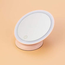 ADSE Specchio per Trucco Portatile LED Lighte Specchio cosmetico Ingranditore Specchio per Trucco Specchio per Trucco con luci (Rosa)