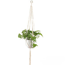 MICROSHE Macrame Plant Hanging Planter Set di 3 Pezzi Macrame pianta Hanger Corda di Cotone Appeso a Parete portavasi di Fiori con Portachiavi per la Decorazione del Balcone soffitto casa