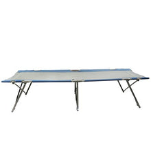 Homecall Letto pieghevole da campeggio colore grigio/blu