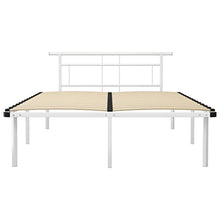 vidaXL Giroletto Bianco in Metallo 140x200 cm
