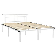 vidaXL Giroletto Bianco in Metallo 160x200 cm