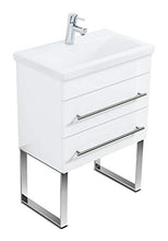 Mobile bagno a terra Mars 600 SlimLine bianco lucido