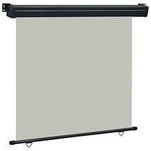 vidaXL Tenda laterale da balcone grigia 170x250 cm