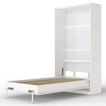 SMARTBett Letto a Scomparsa Basic Letto Ribaltabile Letto a Muro (90x200 Verticale, Bianco)
