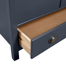 vidaXL Armadio a 3 Ante Hill Range Grigio 127x50x170cm Massello Pino