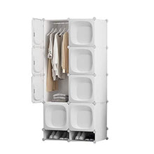 Cassapanche GGJIN Armadio stratificato Bianco Combinazione della Stanza Camera da Letto dello Studente di College Montaggio Semplice Push-Pull Moderna