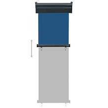 vidaXL - Tenda da sole laterale per balcone, 60 × 250 cm, colore: Blu