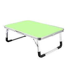 Tavolo da picnic pieghevole altamente regolabile, piccolo tavolo da picnic compatto e portatile, pieghevole in alluminio da picnic, verde