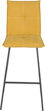 Destock Mobles - Sgabello da bar, in tessuto, con base in metallo, colore: grigio