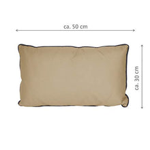 LILENO HOME - Cuscino per esterni, 50 x 30 cm, impermeabile, con sabbia (senza imbottitura), per esterni, impermeabile come cuscino da giardino o come cuscino decorativo, resistente alle intemperie