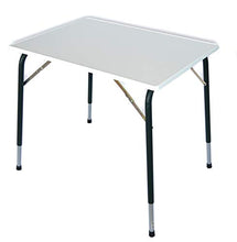 Castelmerlino 67 Tavolo Pieghevole Melaminico Bordato con Gambe Telescopiche, cm 80 x 60