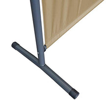 QUICK STAR Paravento da Giardino 180 x 178 cm Divisorio in Tessuto Balcone Protezione della Privacy Beige