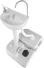Alivisa Pompa a Pedale Campeggio Portatile lavabo, lavabo per Il Bacino idrico e l'isolamento del Serbatoio, Tubo di Scarico riciclabile, utilizzato per Feste e PIC-nic Cortile,cisterna