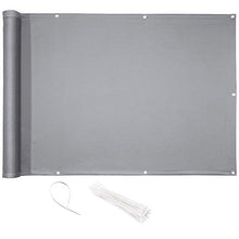 CelinaSun separé 0,75x4m Grigio Chiaro PES Poliestere impregnato Anti-Vento per Giardino Balcone con Occhielli Fascette