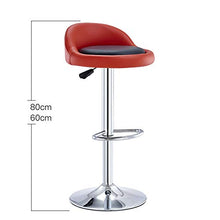 Ljings Sgabelli da Bar Regolabili, Sedia da Bar Girevole, Base in Metallo Contemporanea, con Schienale Arrotondato E Base Cromata, Sgabelli da Cucina Sedie da Pranzo,D