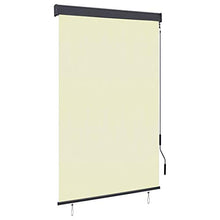 vidaXL - Tenda avvolgibile per esterni, 120 x 250 cm, colore: bianco crema