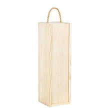 Bottiglia di vino Box in legno chiaro per 1 bottiglia di vino