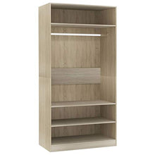 FAMIROSA Armadio Rovere Sonoma 100x50x200 cm in Truciolato