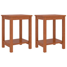 vidaXL Comodini 2pz Marrone Miele 35x30x47 cm Pino Massello