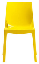 SEDIA ICE GIALLO BRILLANTE IMPILABILE