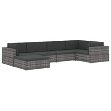 vidaXL Sofa Centrale Modulare 1 pz con Cuscini Foderati Lavabili Leggera Elegante Arredi da Esterno Divano in Polyrattan Marrone Telaio in Acciaio