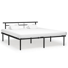 vidaXL Giroletto Nero in Metallo 180x200 cm
