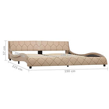 SKM Giroletto Cappuccino in Similpelle 180x200 cm (38.1kg)