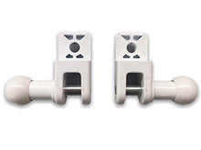 Set di supporto per ringhiere da balcone (bianco)