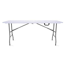 MobEventPro 104505 Tavolo pieghevole da campeggio, Plastica, Bianco, 180 x 70 x 74 cm