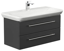 Mobile bagno con lavabo Geberit MyDay 100cm nero satinato