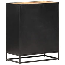 vidaXL Credenza 60x35x75 cm in Legno di Mango Grezzo e Canna Naturale