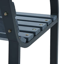 VidaXL - Panca da giardino, 120 cm, colore: Grigio legno