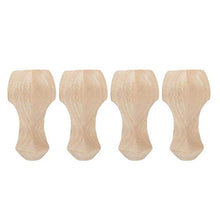 SALUTUYA Accessori per Ufficio con Gambe per divani in Legno massello di Gomma(15 * 6cm)