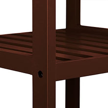Relaxdays 10020914 Scaffale da Bagno, bambù, Ripiani Portaoggetti, Mobiletto Salvaspazio, 80x34,5x33 cm, Mobile Cucina, Marrone, Legno, 33x34.5x80 cm
