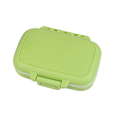 Jsdoin - Confezione da 3 custodie per pillole, alla moda, per pillole e pillole, con 3 scomparti rimovibili (blu + verde + rosso)