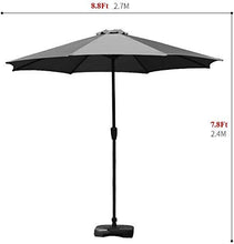 HXCD Ombrellone da Giardino con Protezione dai Raggi UV Ombrellone da Giardino per Esterni da banco Patio per pranzi Estivi Accessorio 2.7m