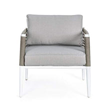 Bizzotto Poltrona Calypso Bianca con Cuscini cod.0662671